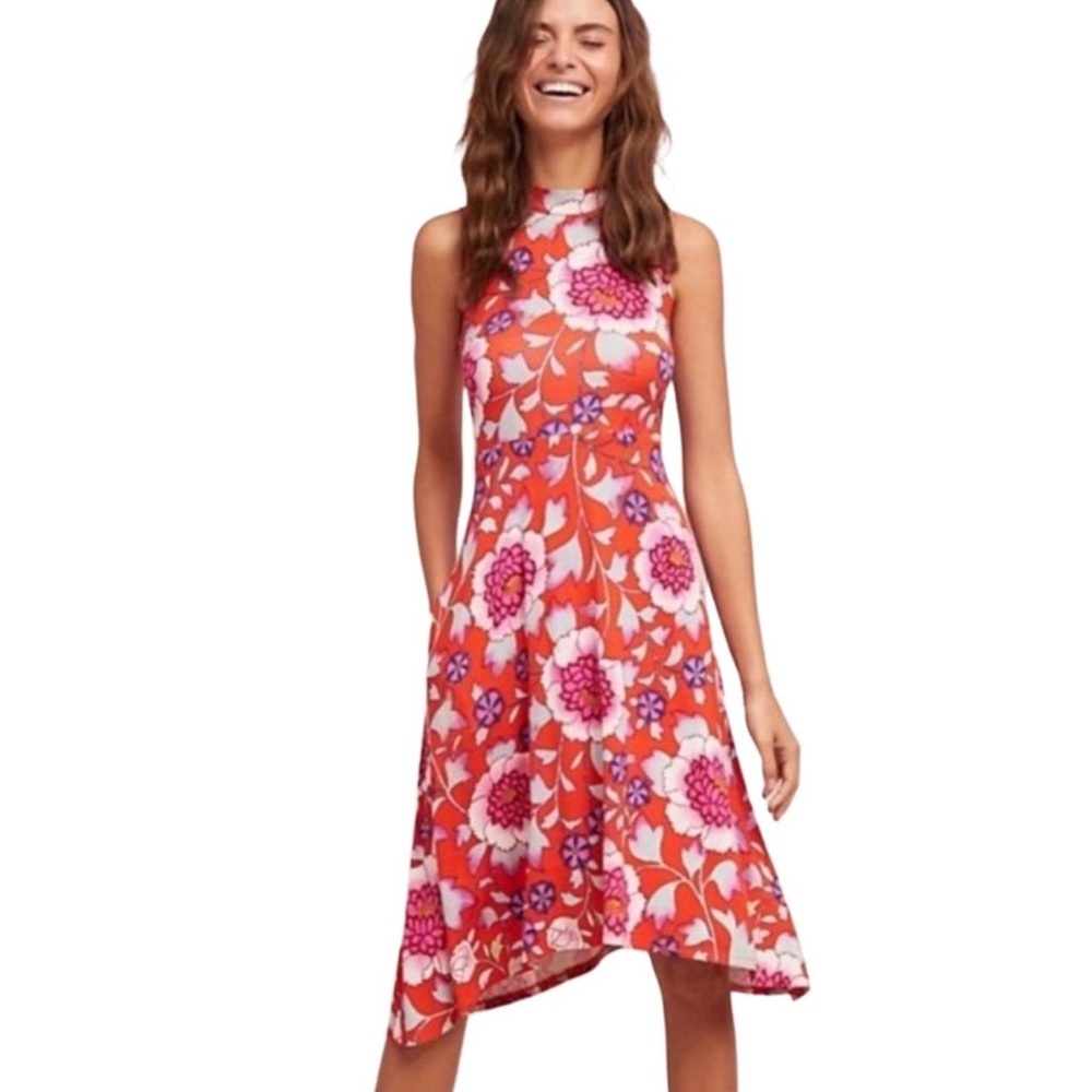 Maeve Anthropologie Cleary Floral Swing Dress - Size S - NWOT